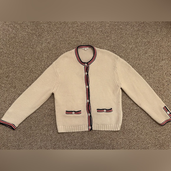Alex Mill Emmy Cardigan Sweater And Cami Ivory Set Size L - Picture 6 of 9